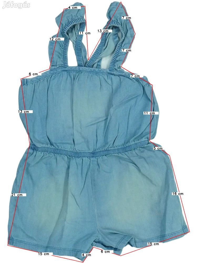 Next Új (címkés) Lány Playsuit / Jumpsuit (Méret: 92)