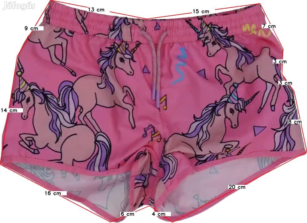Next Új (címkés) Lány Rövidnadrág (Méret: 134)