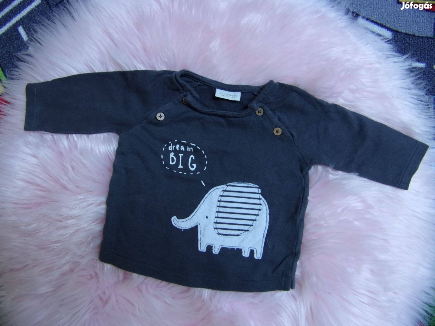 Next baby elefánt mintás felső 3 hónaposoknak