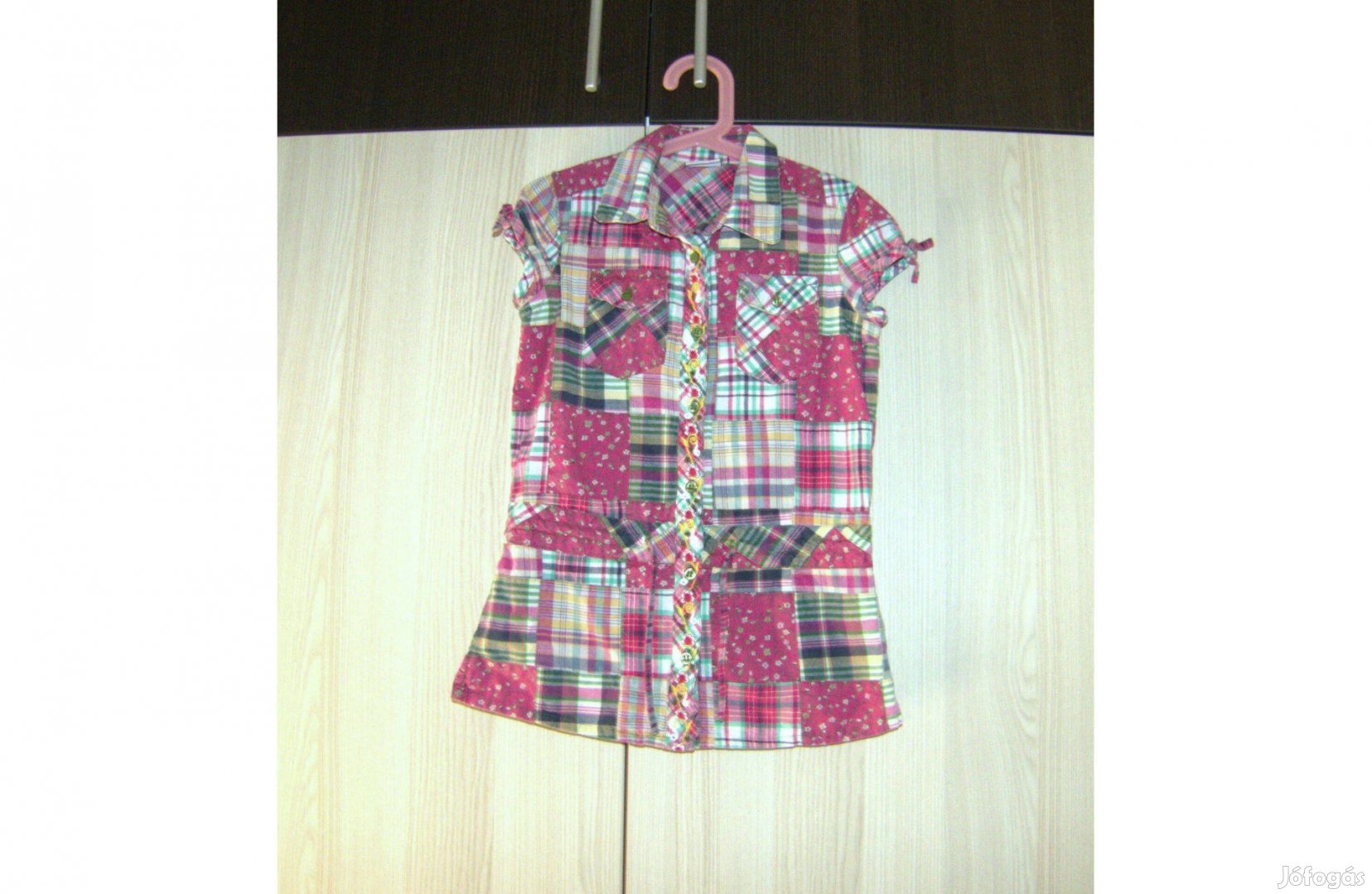 Next hímzett patchwork pasztell lány ing tunika 128