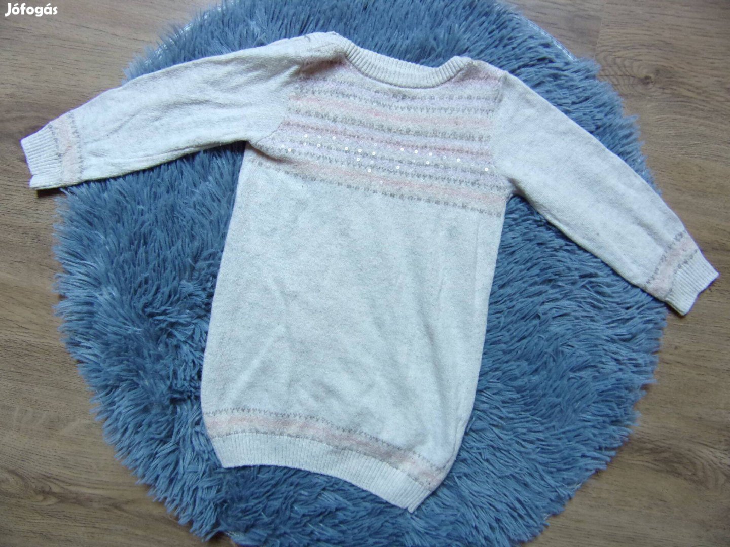 Next hosszított pulóver Angyalkás koll 9-12 hónaposoknak (80cm)