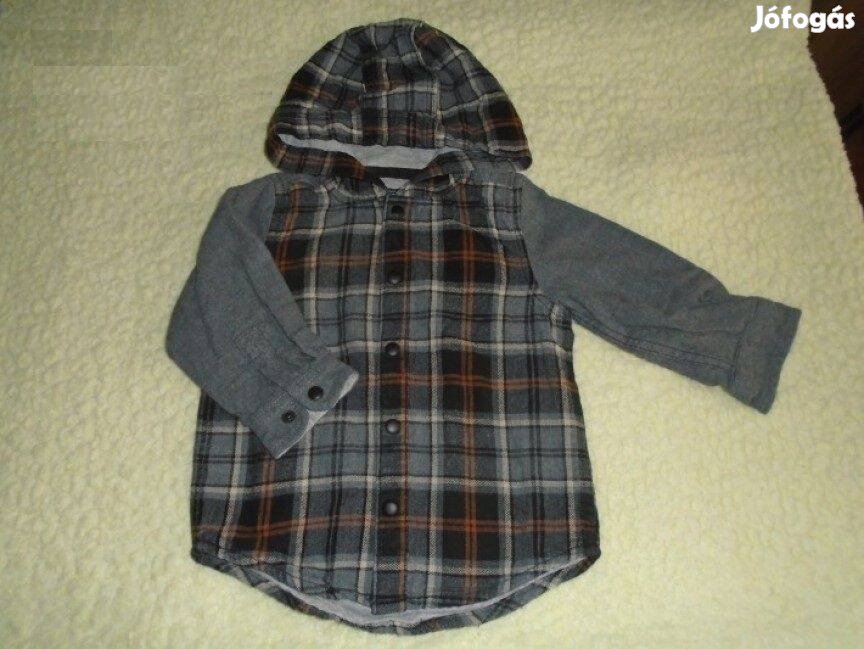 Next kapucnis hosszú ujjú ing 9-12 hó méret 80