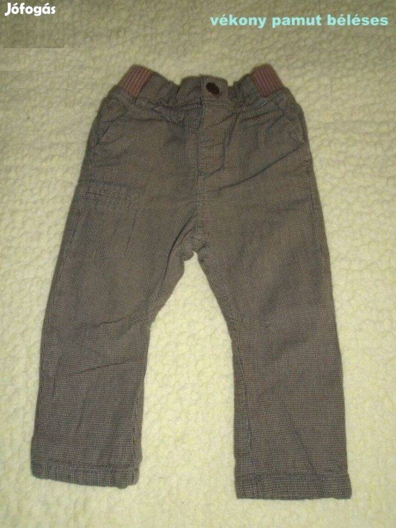Next pamut béléses nadrág 9-12 hó méret 80