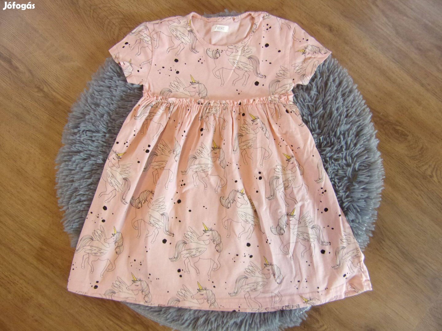 Next unikornis mintájú ruha 3-4 éveseknek (104cm)