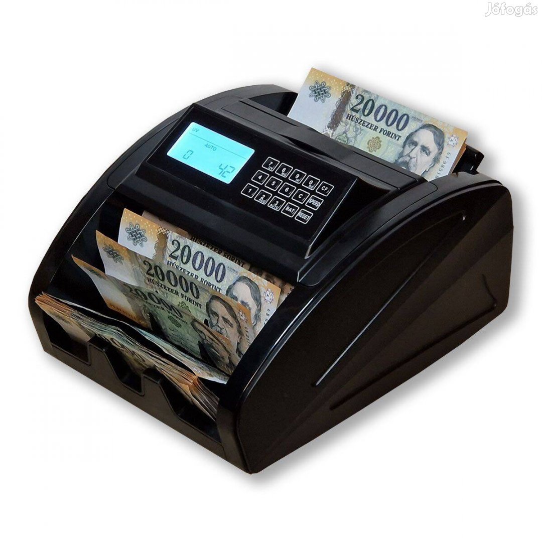 Nextcash NC-1500 bankjegyszámláló, pénzszámoló gép valódiság vizsgálat