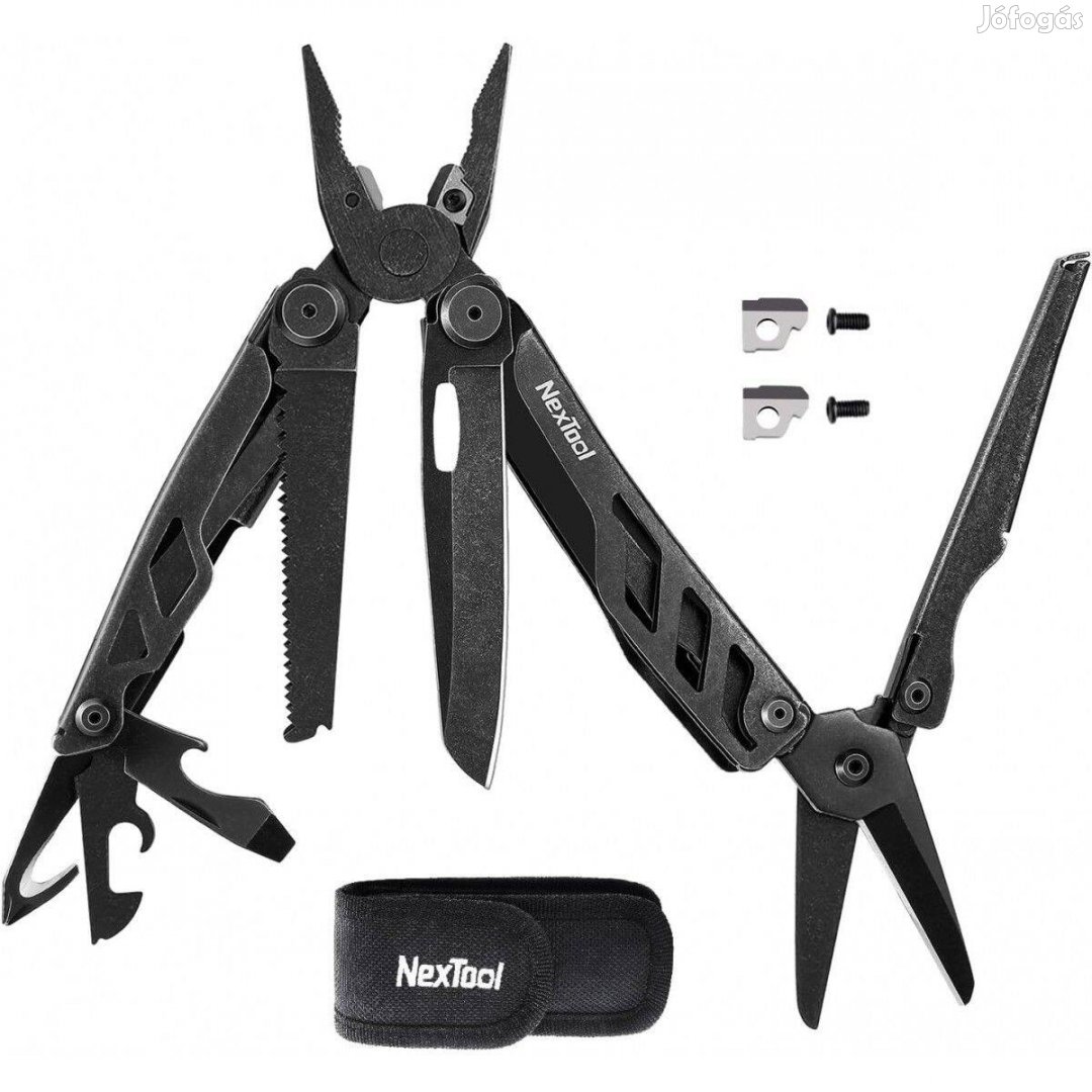 Nextool Flagship Pro dark zsebkés, bicska, multitool - bontatlan