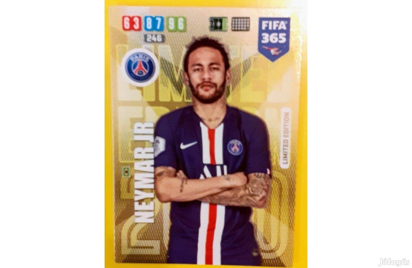 Neymar Barcelona Limited Edition focis kártya Panini FIFA 2020