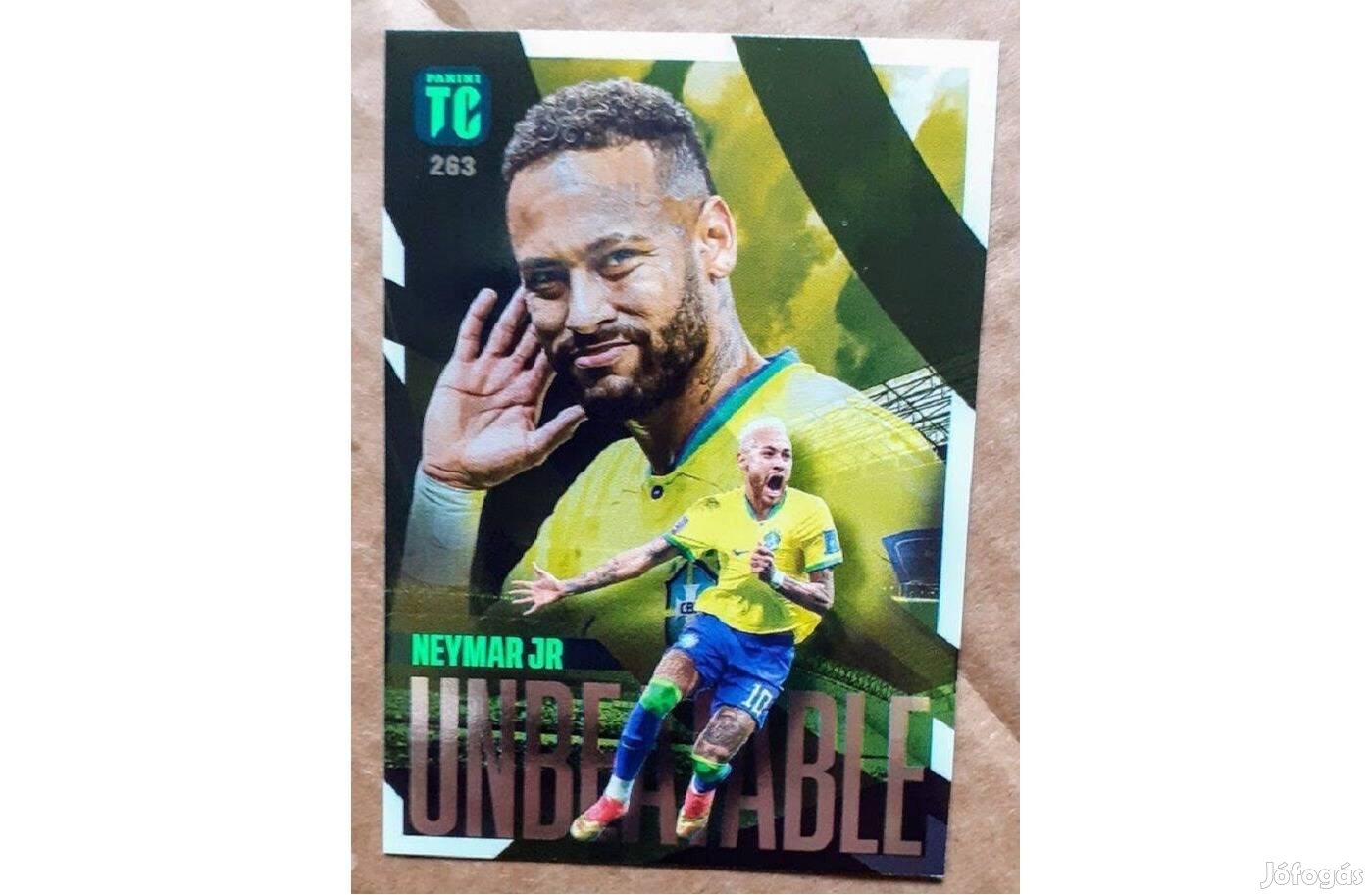 Neymar Jr Brazília Unbeatable focis kártya Panini Top Class 2023