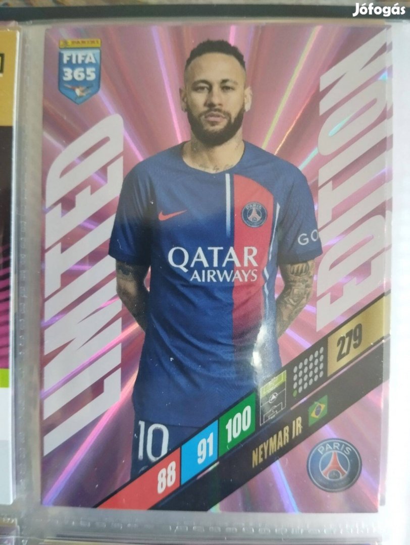 Neymar Jr. (PSG) FIFA 365 2024 Limited edition focis kártya