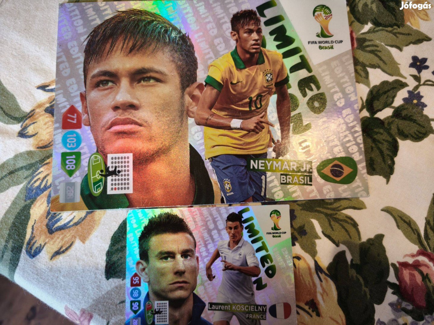 Neymar jr. nagy fociskártyaKoscielni kicsi limited edition