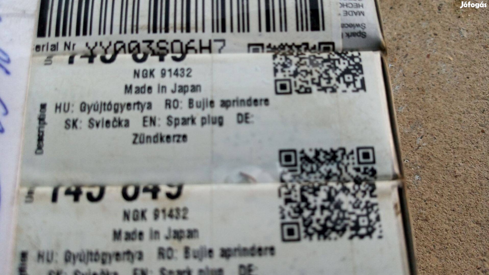 Ngk91432 irridium gyújtógyertya, Renault Clio 3, 1620km