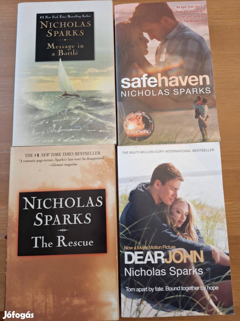 Nicholas Sparks angol nyelvű könyvek