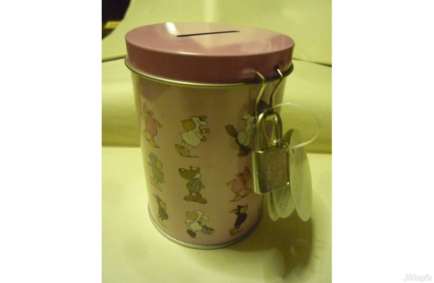 Nici bárányos kerek fém persely lakattal