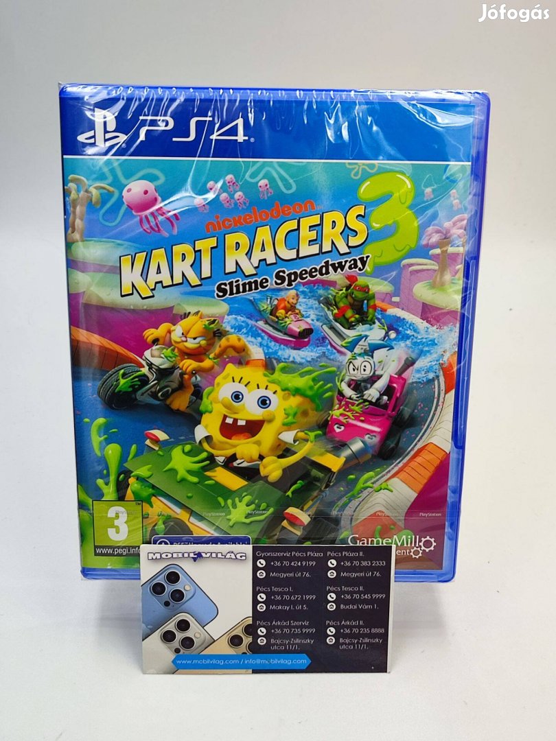 Nickelodeon Kart Racers 3 Slim Speedway PS4 Garanciával #konzl1898