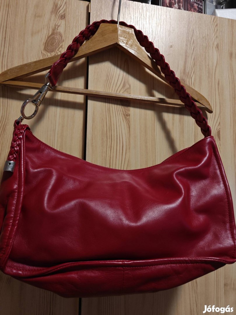 Nicoli Made in Italy új prémium minőségű piros válltáska