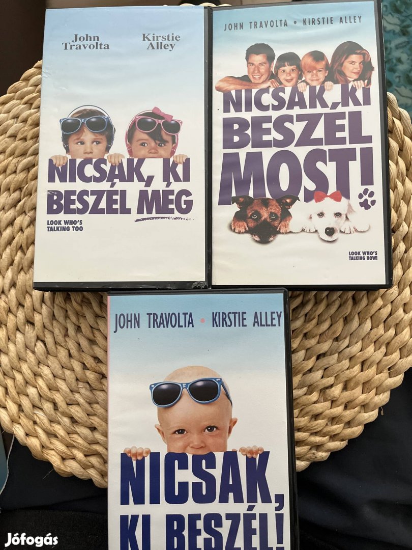 Nicsak ki beszél trilógia vhs 3 darab 