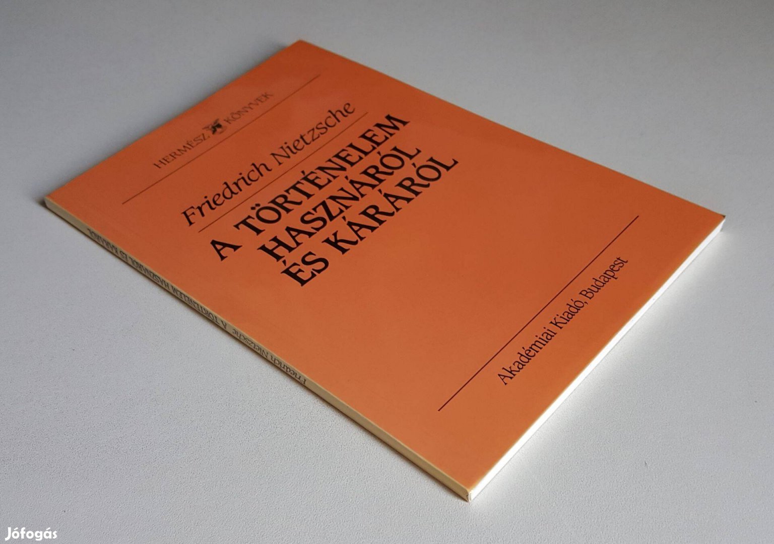 Nietzsche A történelem hasznáról és káráról - Hermész könyvek