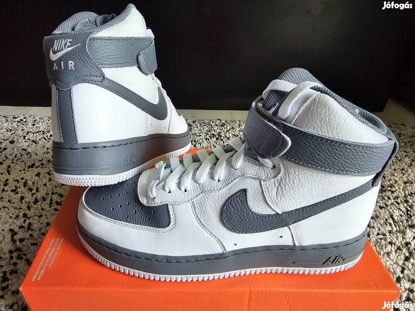 Nike Air Force 1 High Nby férfi 41-es fehér bőr cipő Teljesen új, ered