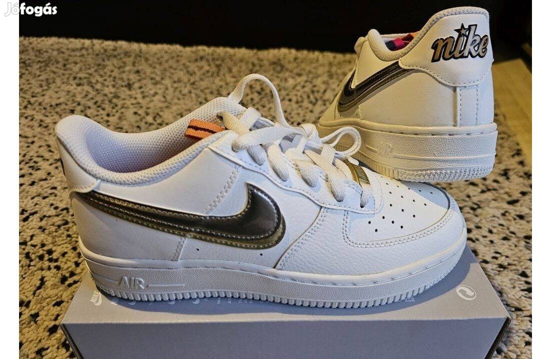 Nike Air Force 1 LV8 fehér 37.5-es bőr utcai cipő. Teljesen új, eredet