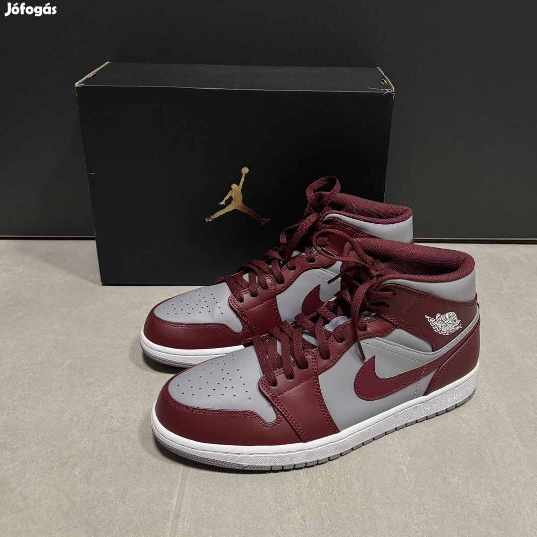 Nike Air Jordan 1 Mid Cherrywood Red EU 47.5 férfi cipő