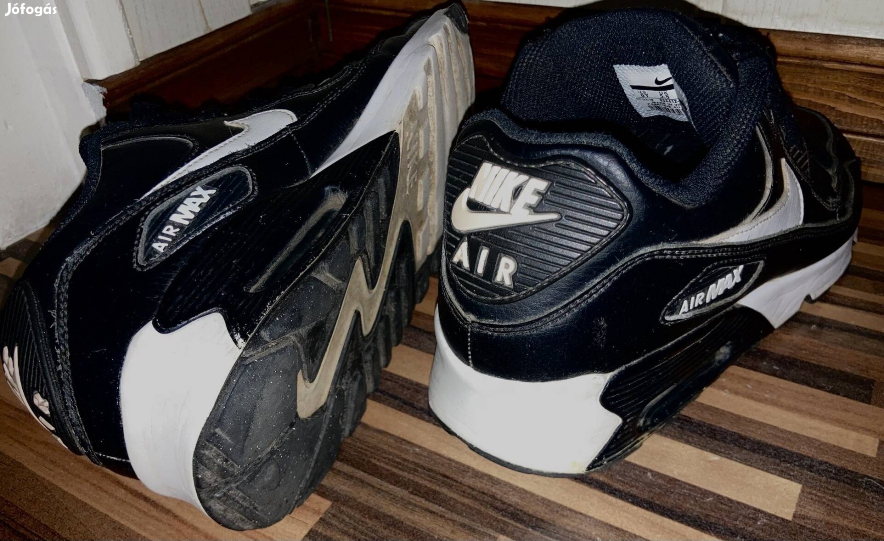 Nike Air Max 38,5 eredeti fekete fehér légtalpas sport cipő 
