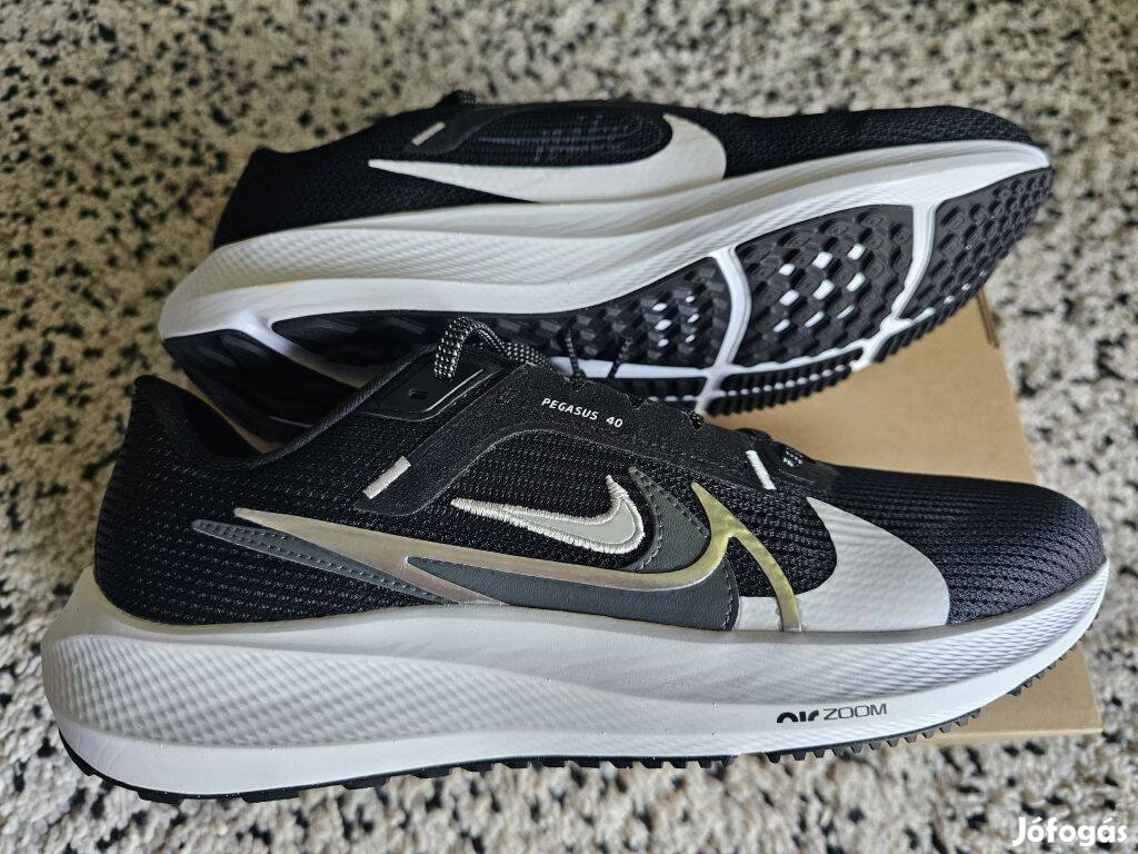 Nike Air Zoom Pegasus 40 PRM 39 és 40-es fekete futó cipő. Teljesen új