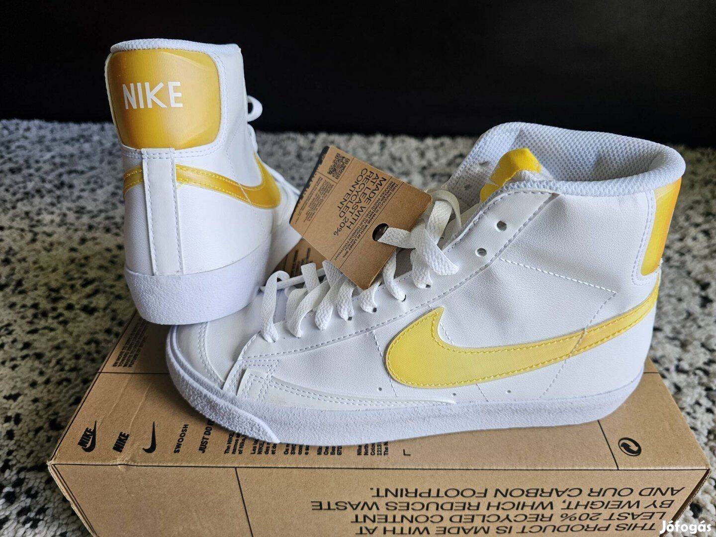 Nike Blazer Mid fehér 38-as utcai cipő. Teljesen új, eredeti cipő