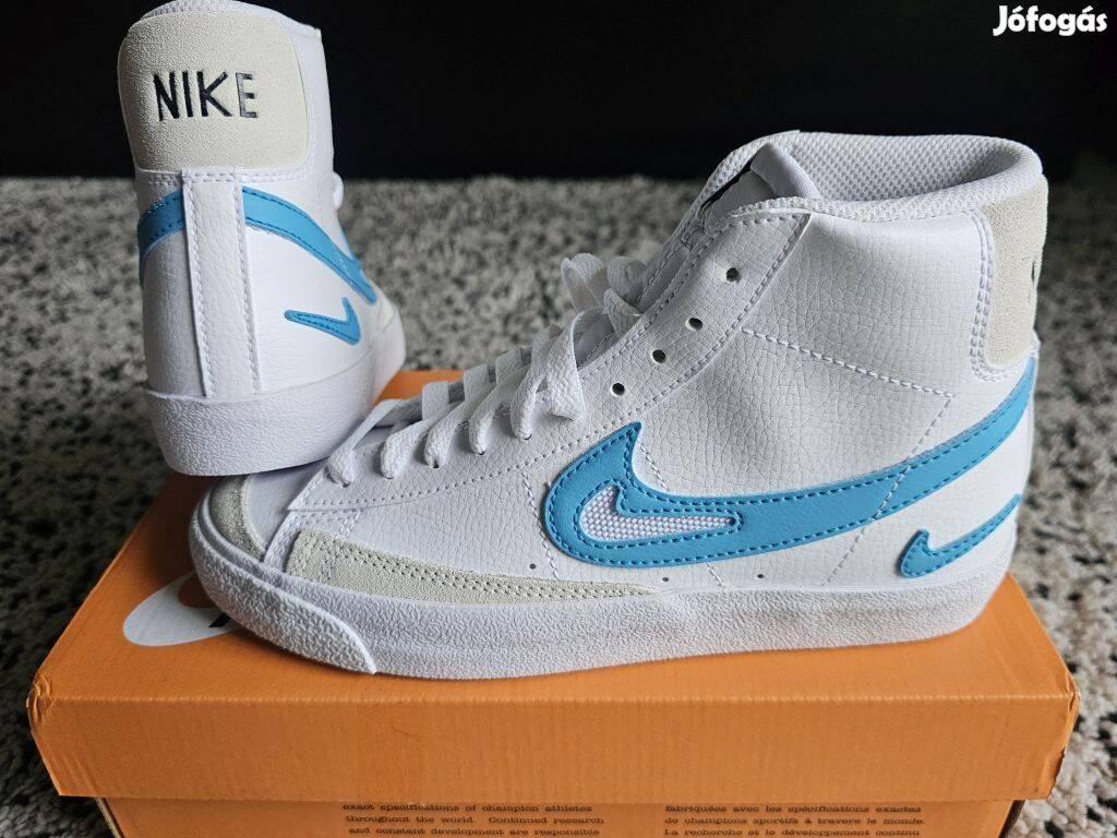 Nike Blazer Mid fehér bőr 37.5-es utcai cipő. Teljesen új, ere