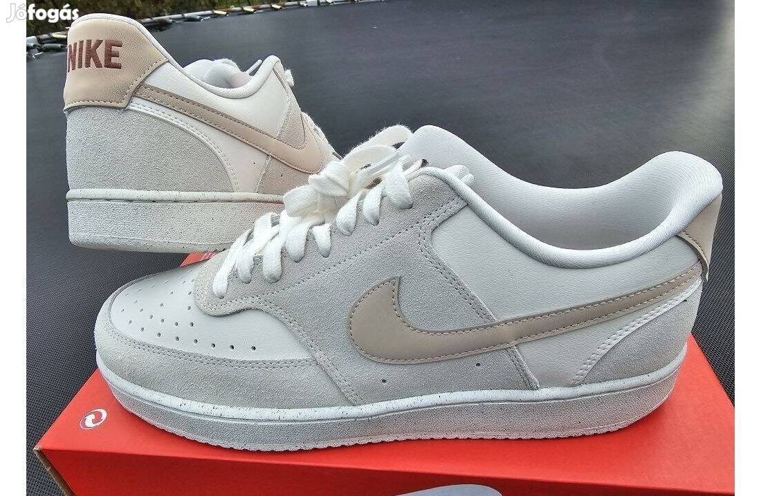Nike Court Vision Low világos 43-as bőr utcai cipő.