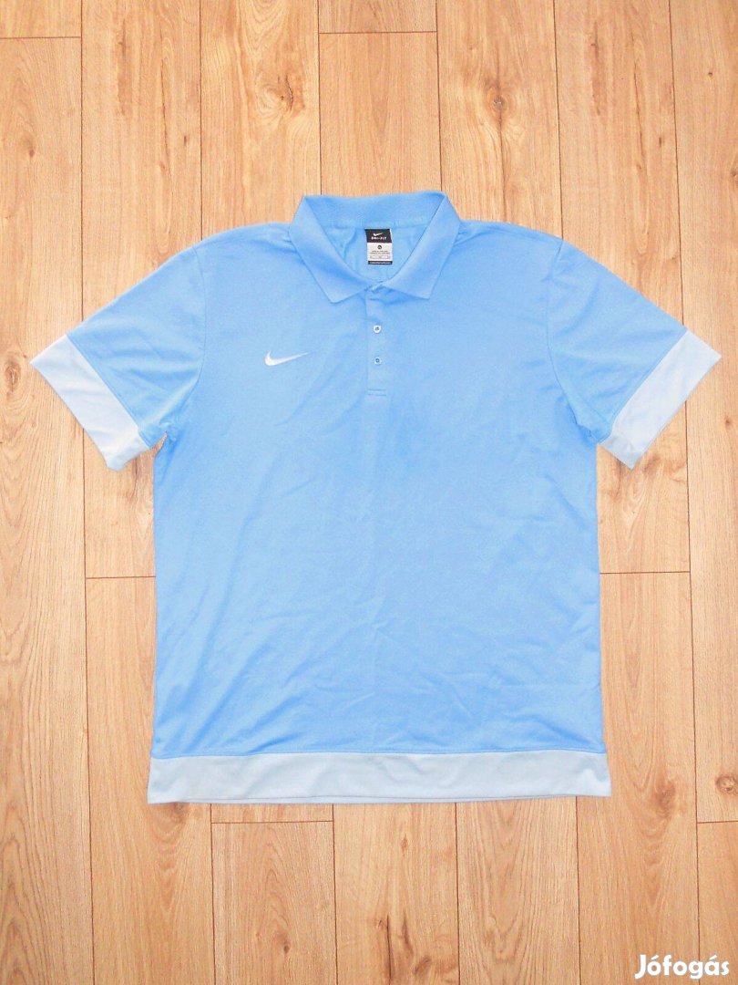Nike Dri-Fit világoskék galléros póló (XL-es)