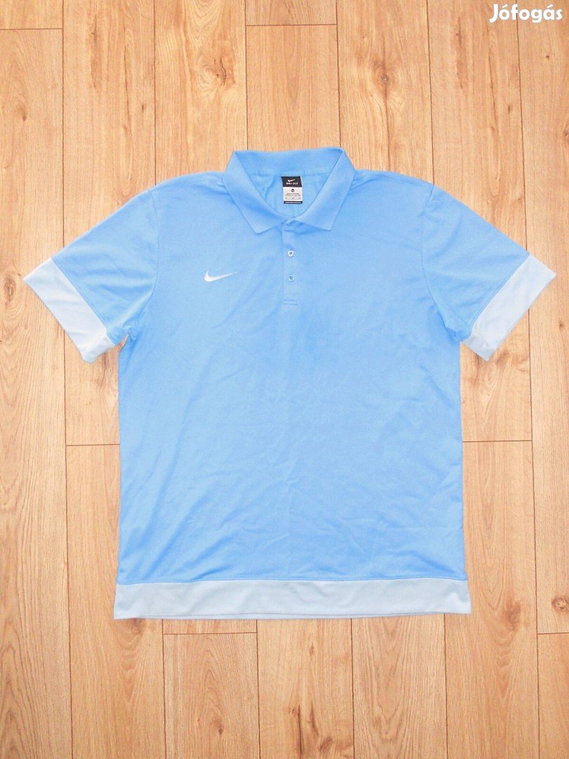 Nike Dri-Fit világoskék galléros póló (XL-es)