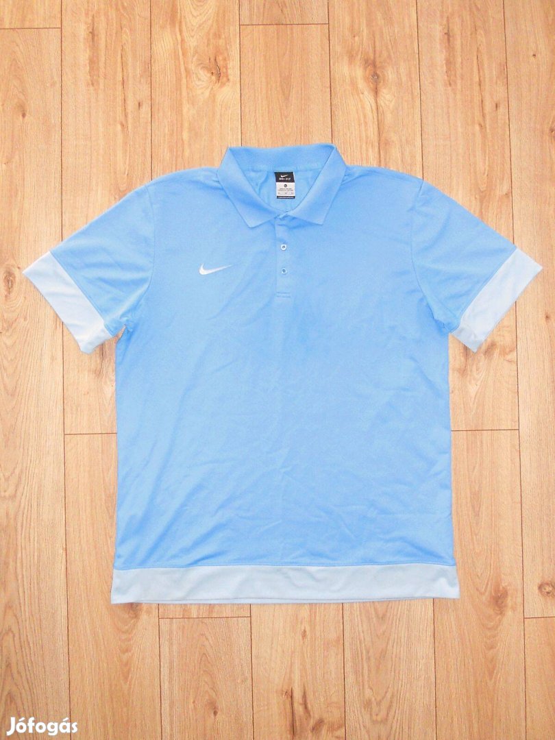 Nike Dri-Fit világoskék galléros póló (XL-es)