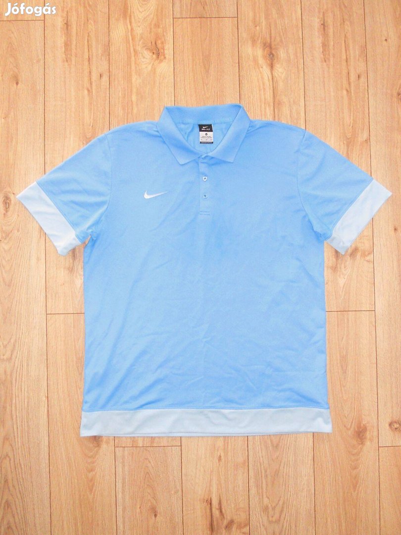 Nike Dri-Fit világoskék galléros póló (XL-es)