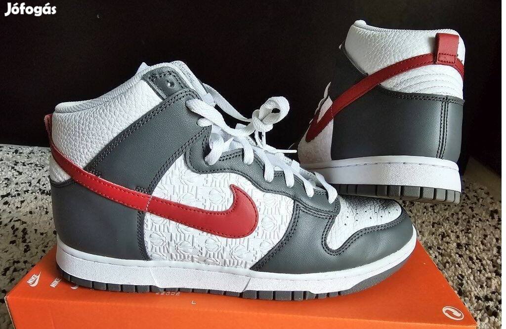 Nike Dunk High Retro 44-es utcai cipő. Teljesen új, eredeti cipő. Bőr