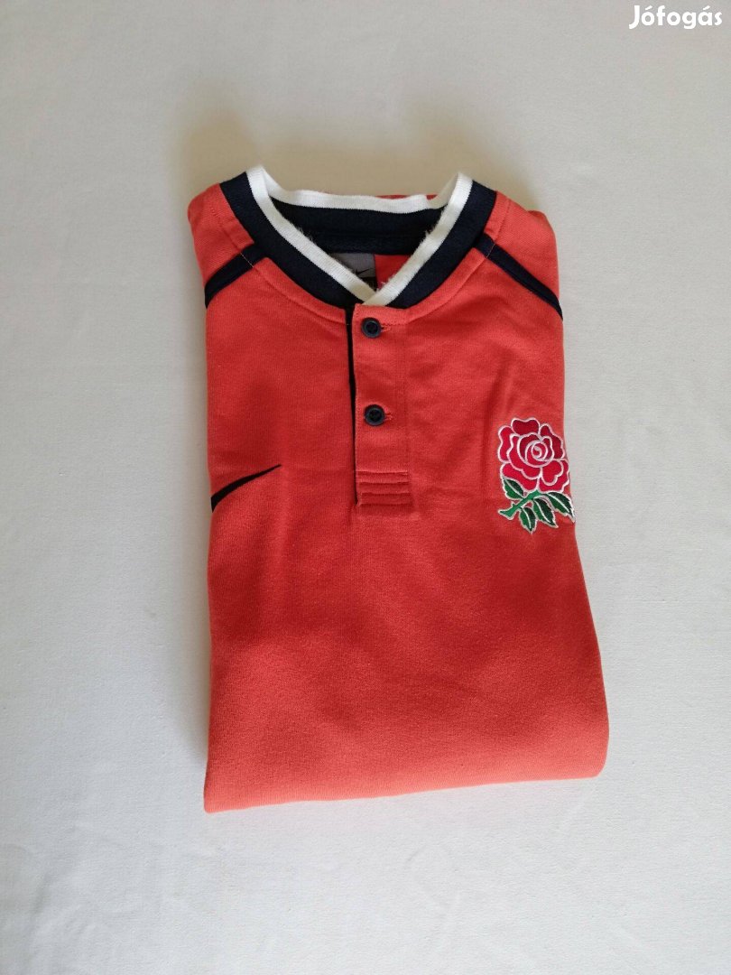 Nike England Rugby Union férfi hosszú ujjú póló felső XXL 3XL-es