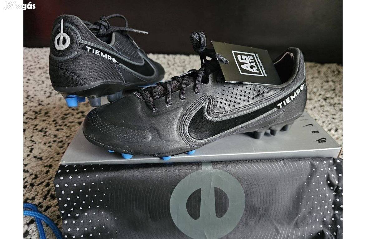 Nike Legend 9 Elite AG fekete 41-es stoplis foci cipő. Teljesen új, er