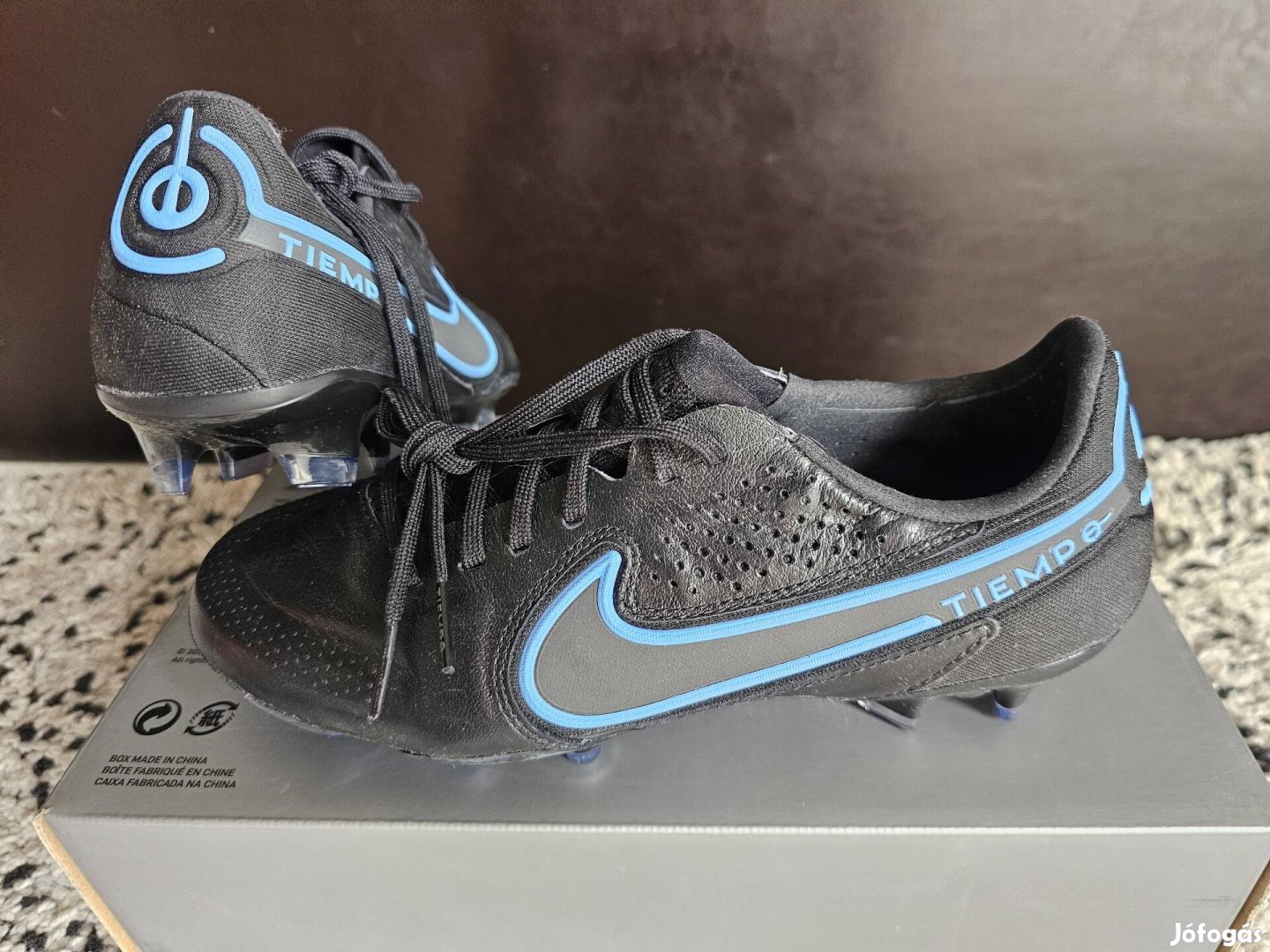 Nike Legend 9 Elite FG 36-os bőr stoplis foci cipő.