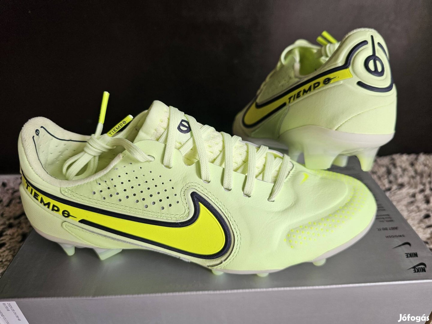 Nike Legend 9 Elite FG 36-os neon bőr stoplis foci cipő