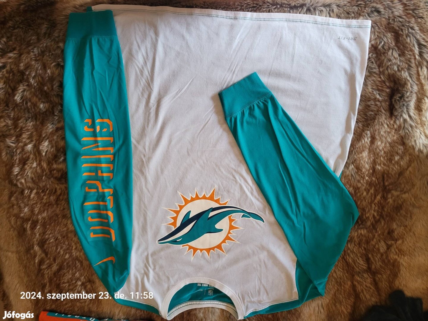 Nike Miami Dolphins hosszú ujjú pamut felső