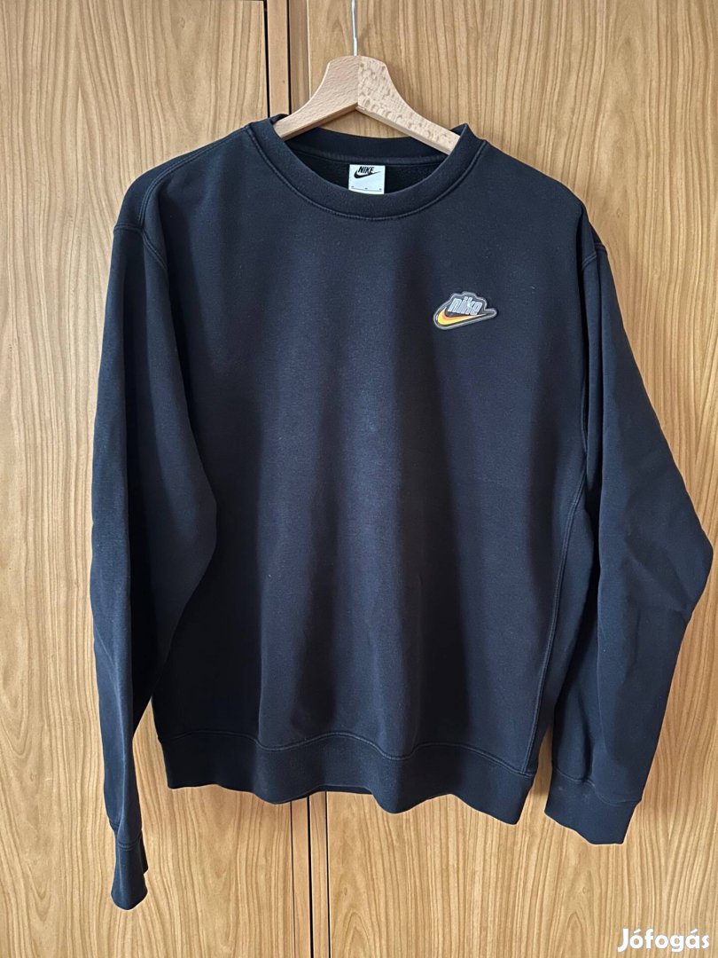 Nike NSW Keep It Clean Fleece Crew pulóver M fekete