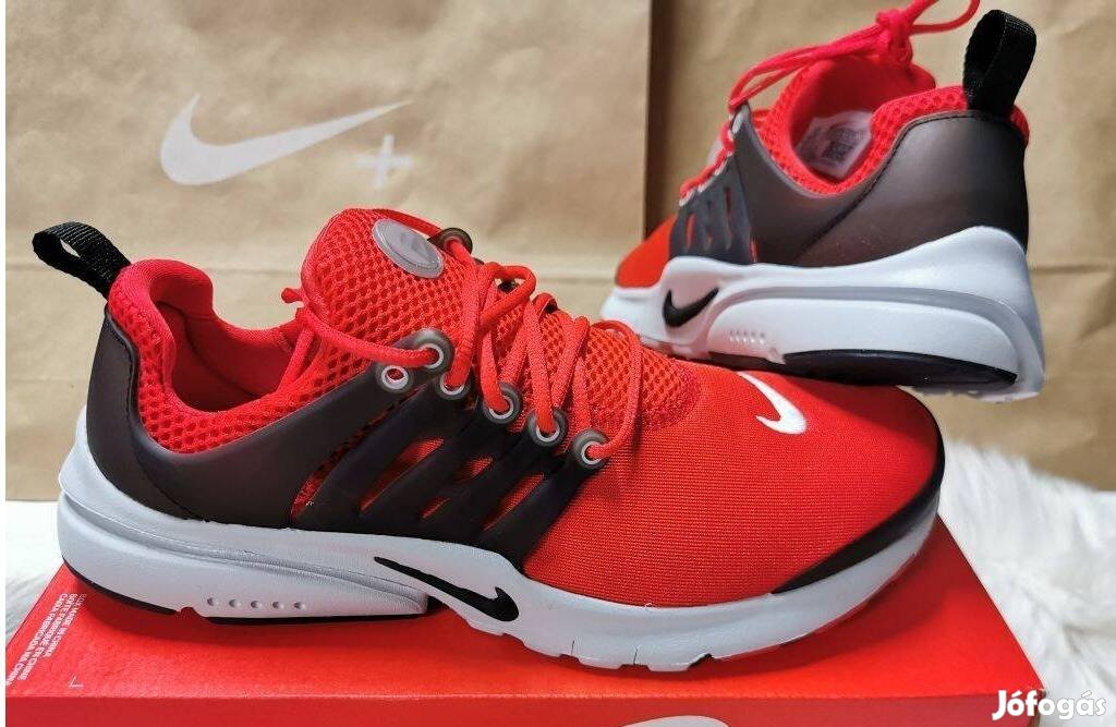 Nike Presto piros 37.5 38.5 és 40-es utcai cipő. Teljesen új, eredeti