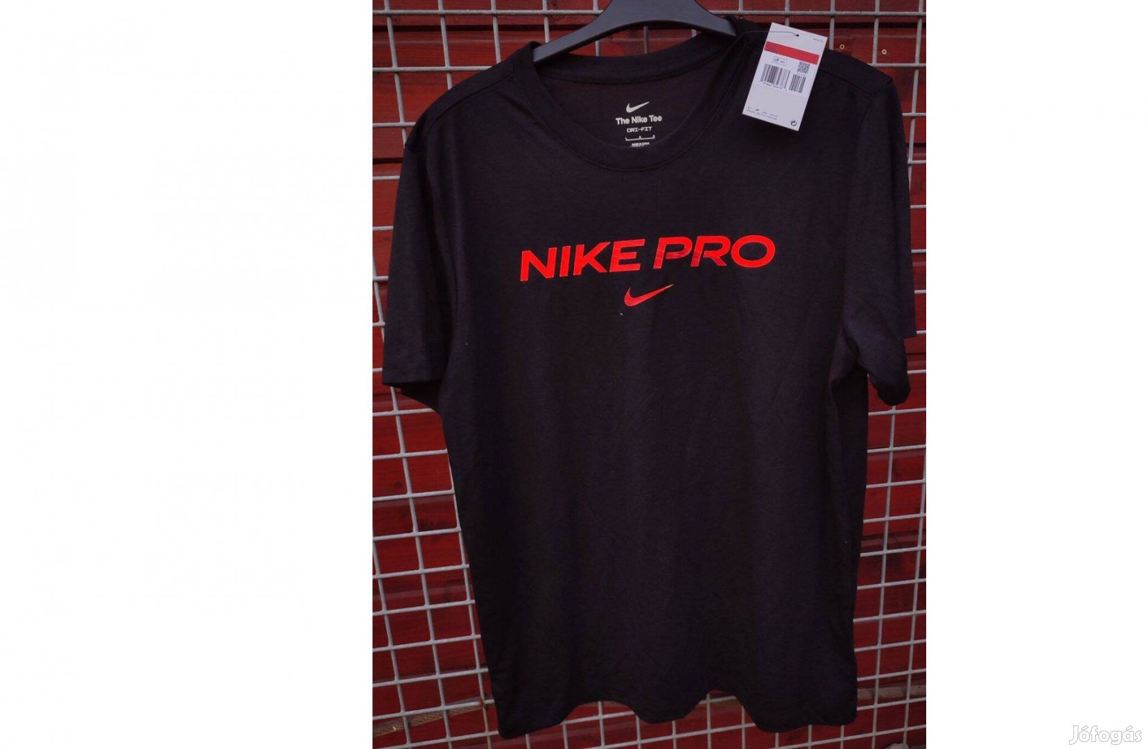 Nike Pro eredeti fekete, új, címkés póló (L)