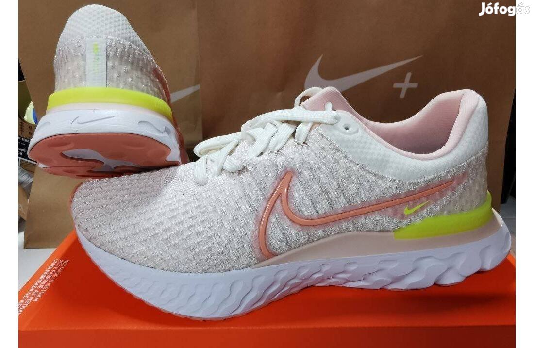 Nike React Infinity Run FK 3 női 41-es futó, sport cipő. Teljesen új,