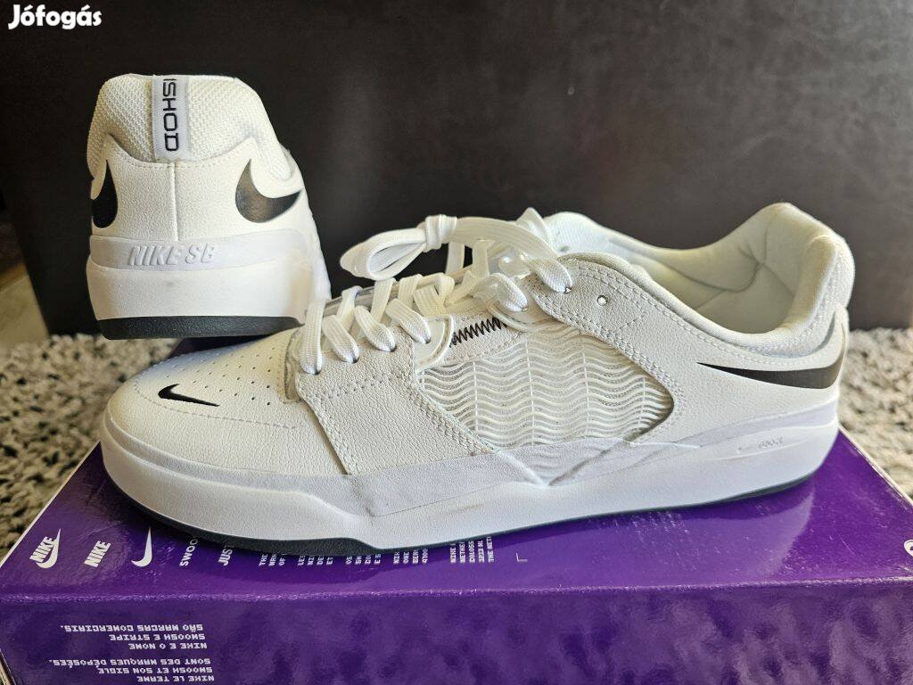 Nike SB Ishod PRM fehér 44.5-es bőr cipő. Teljesen új, eredeti c