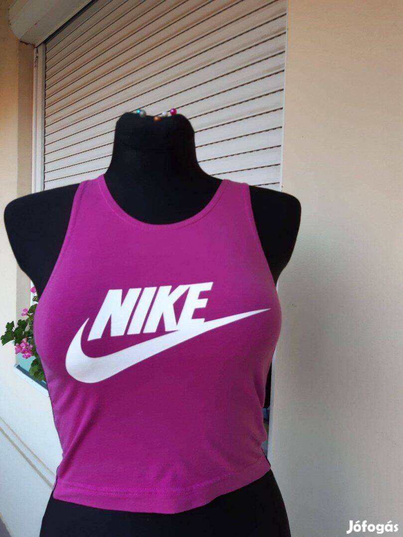 Nike S-es pink,pamut női sport topp