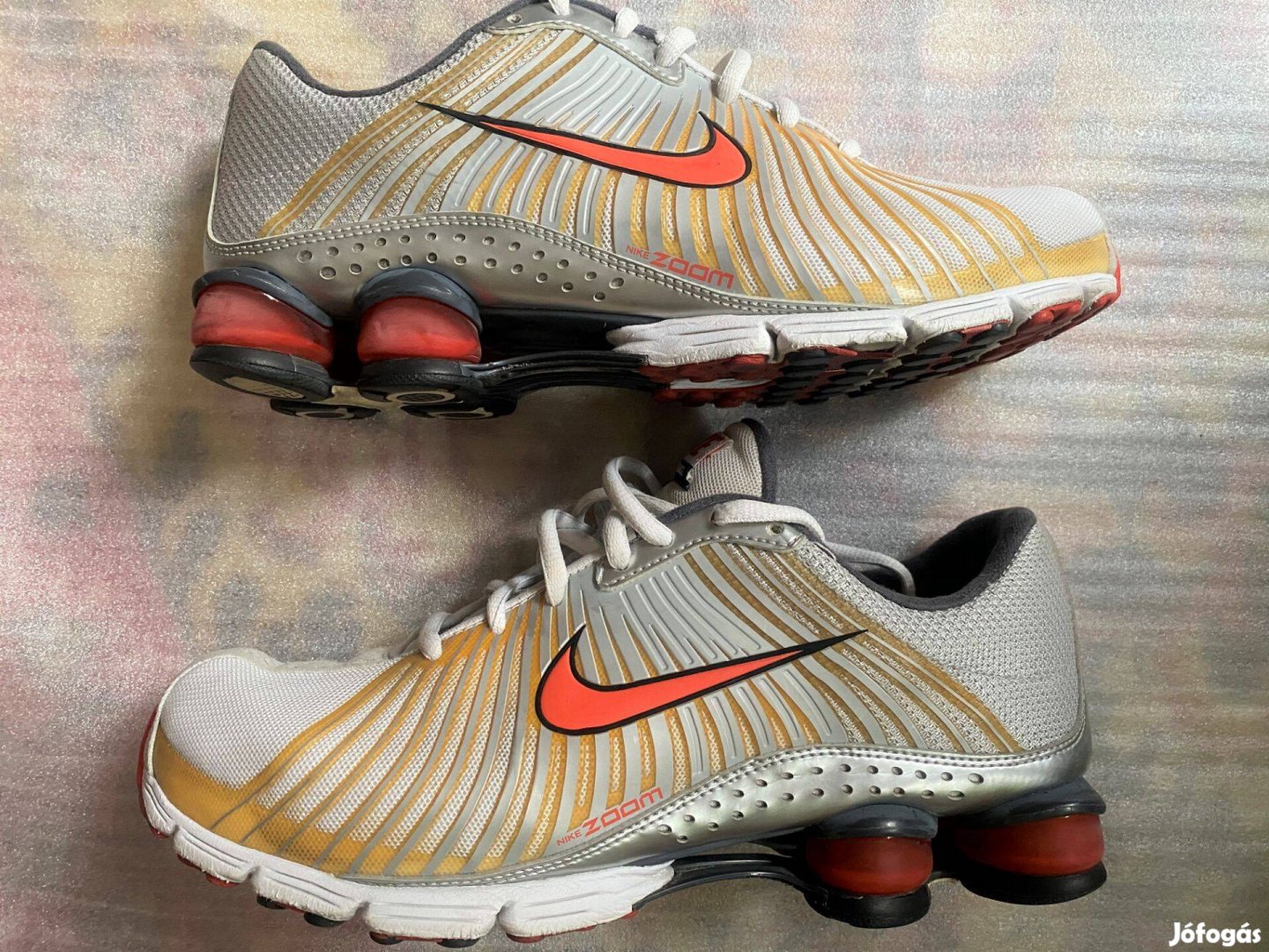 Nike Shox Zoom Experience Silver Orange 41 Új Ritka Cipő Alacsony Áron