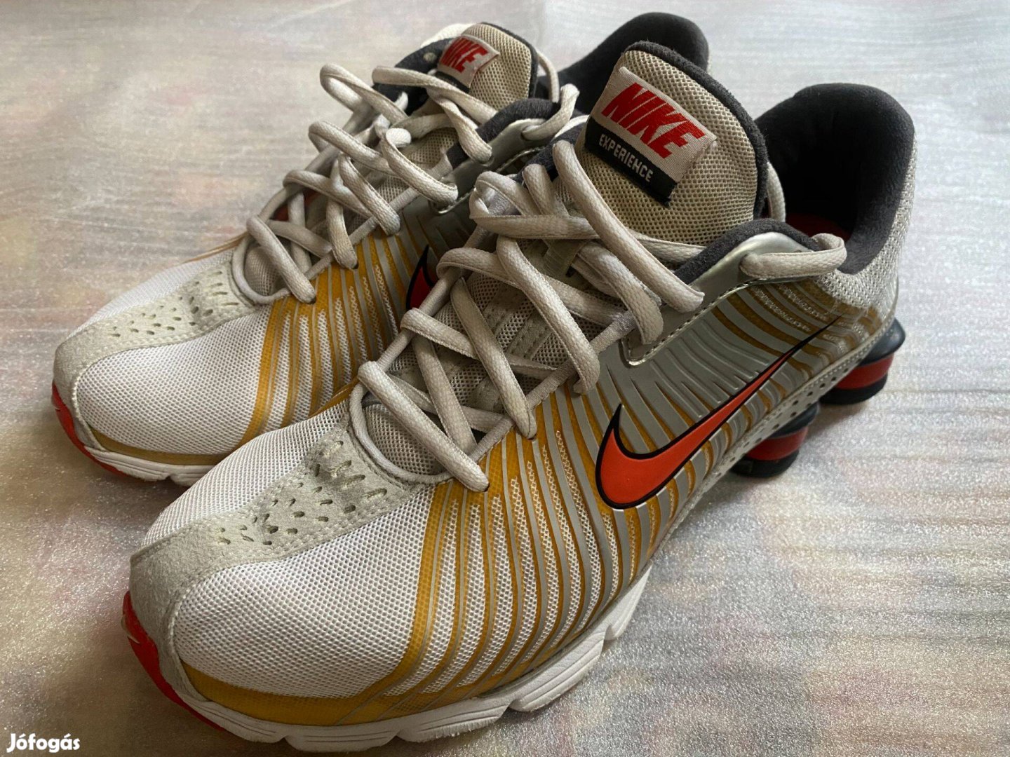 Nike Shox Zoom Experience Silver Orange 41 Új Ritka Cipő Alacsony Áron