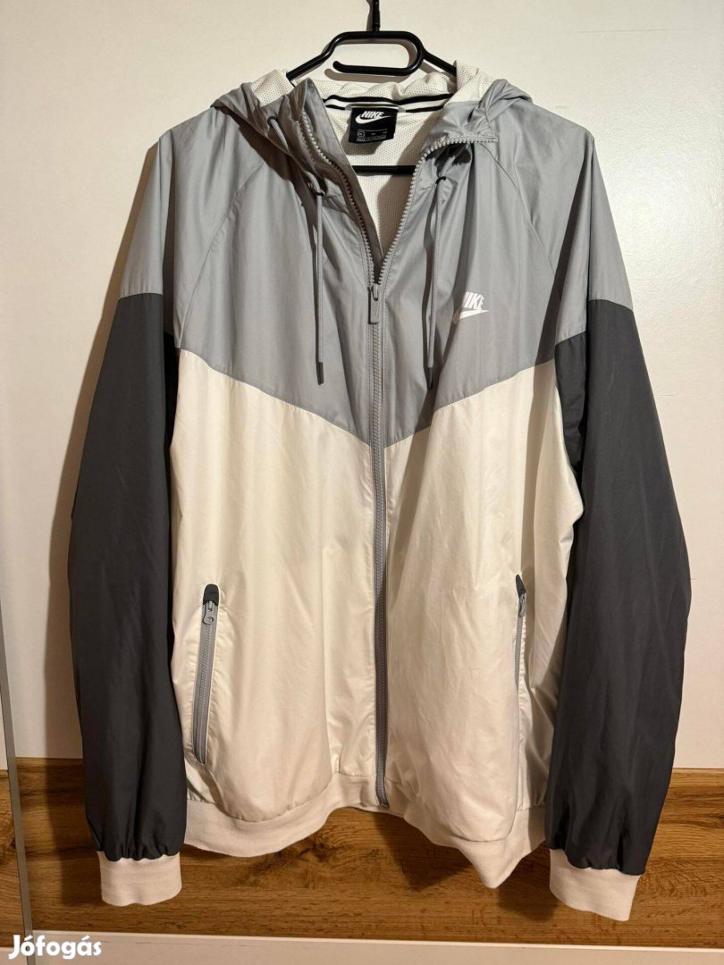 Nike Sportswear Kapucnis , Szürke-Fehér , XL méret férfikabát eladó