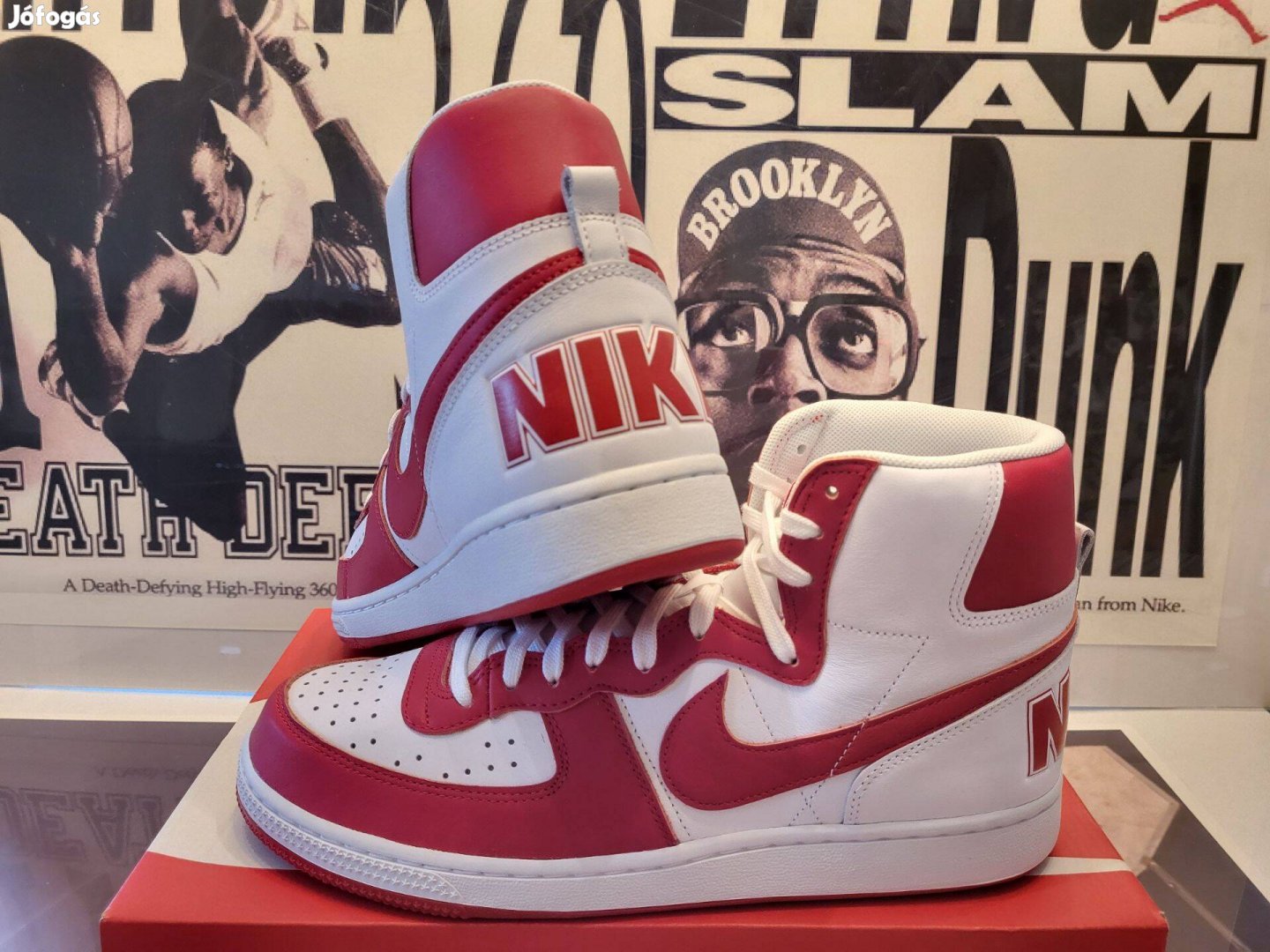 Nike Terminator High Red cipő 45,5 méret, új, eredeti