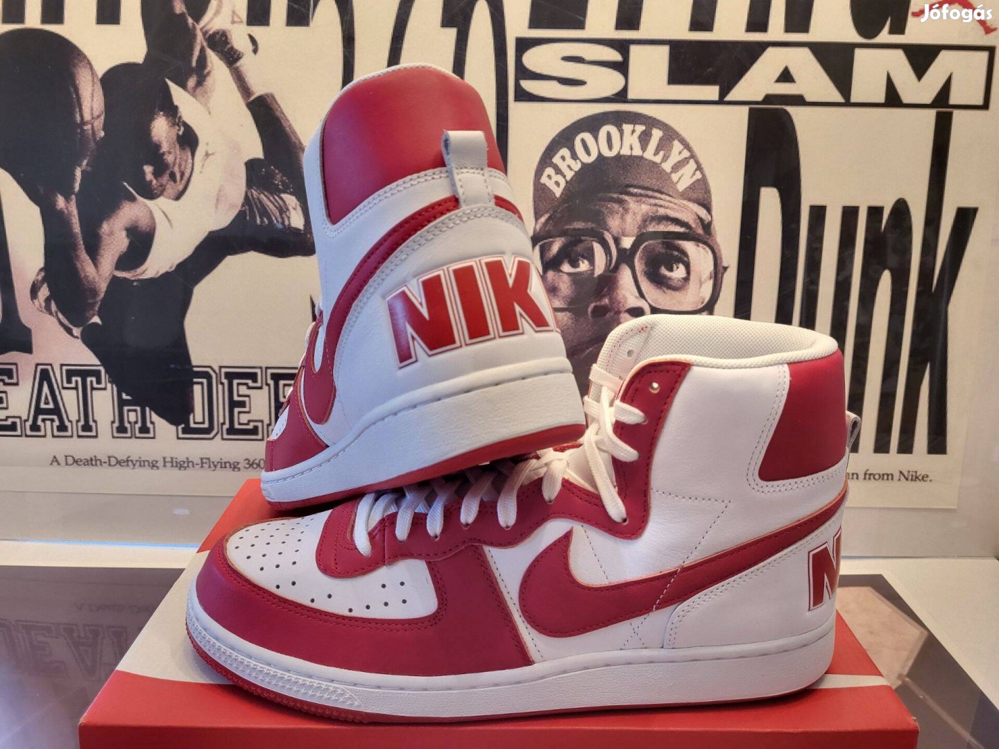 Nike Terminator High Red cipő 45 méret, új, eredeti